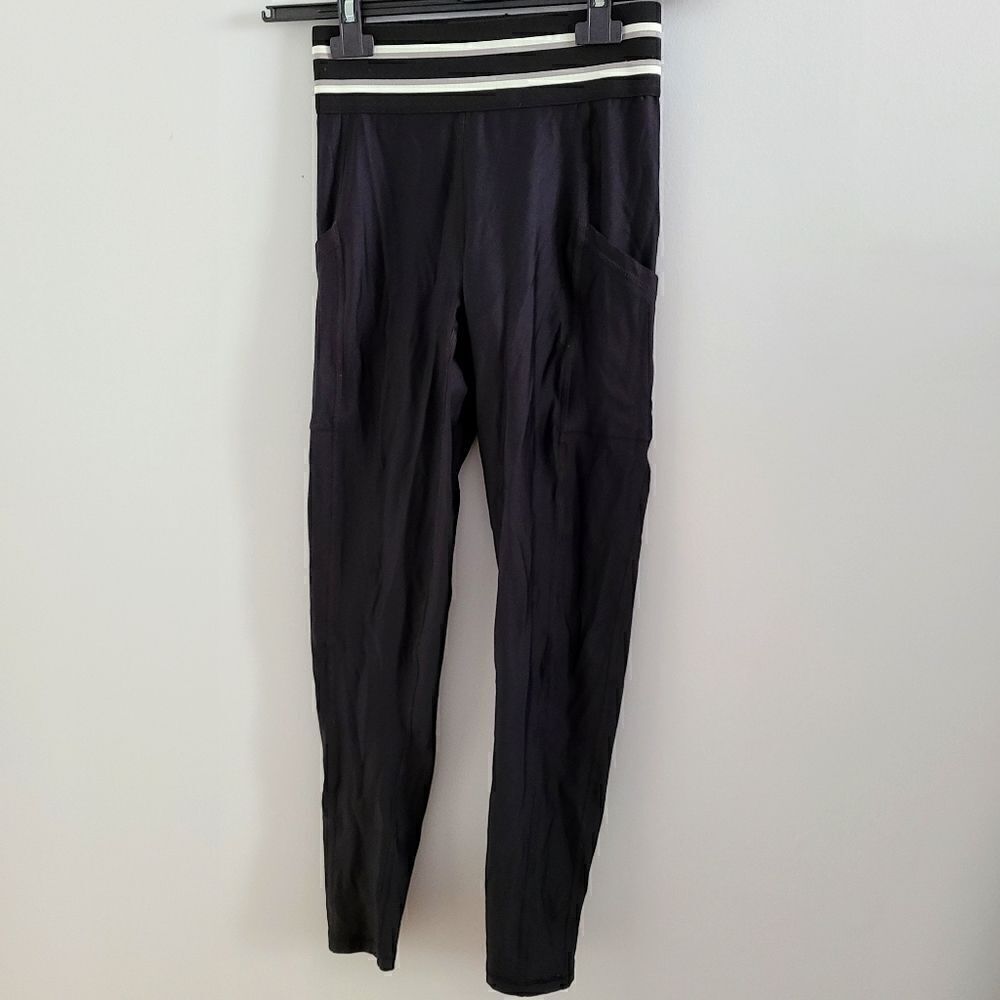 Aerie 7/8 Black Workout Leggings Sz M